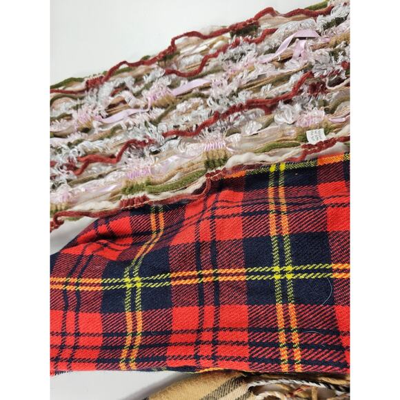 Lot of 5 winter scarves multi colored boho warm colorful one infinity EUC - Picture 3 of 4